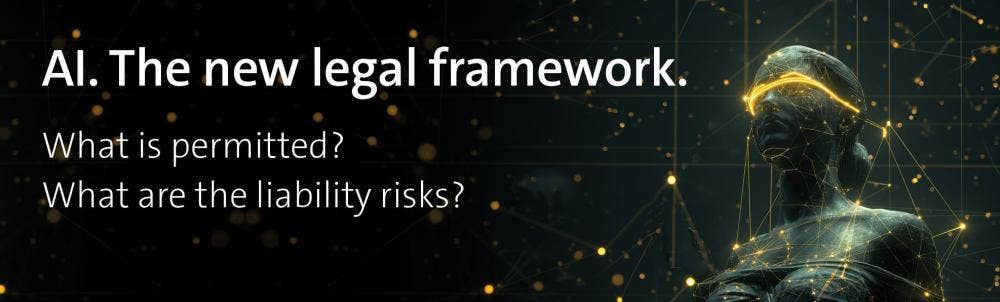 AI. The new legal framework. What is permitted? What are the liability risks?