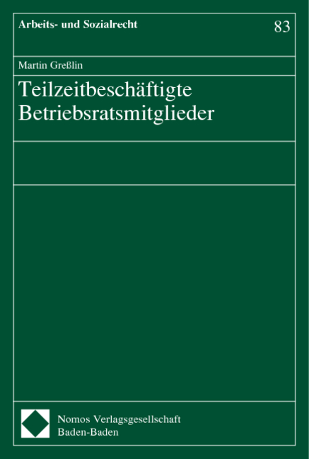 Teilzeitbeschäftigte Betriebsratsmitglieder