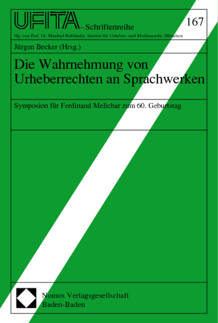 Die Wahrnehmung von Urheberrechten an Sprachwerken