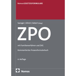 Zivilprozessordnung: ZPO - 978-3-7560-3396-6 | Nomos