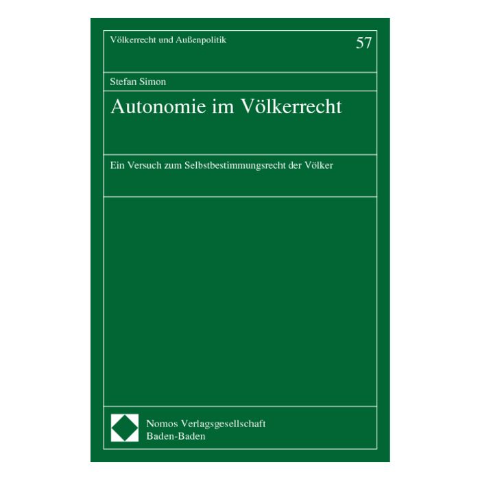 Autonomie im Völkerrecht
