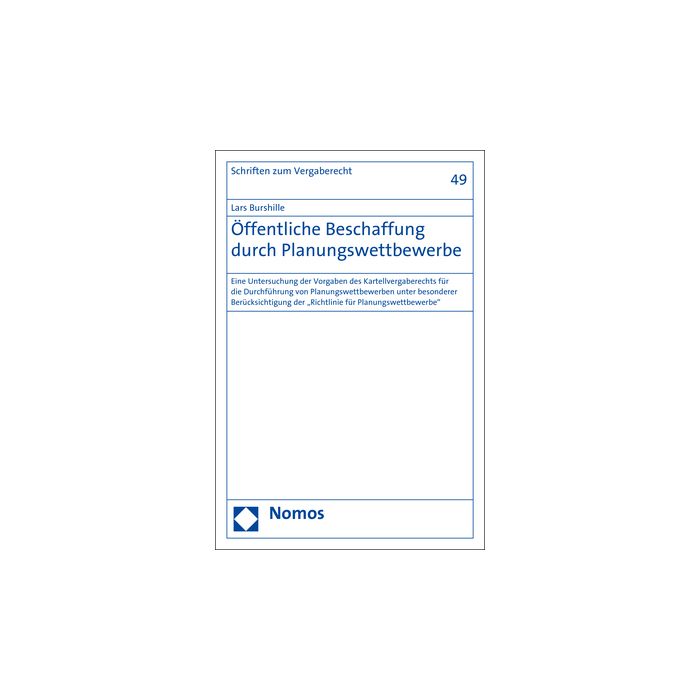 Öffentliche Beschaffung durch Planungswettbewerbe
