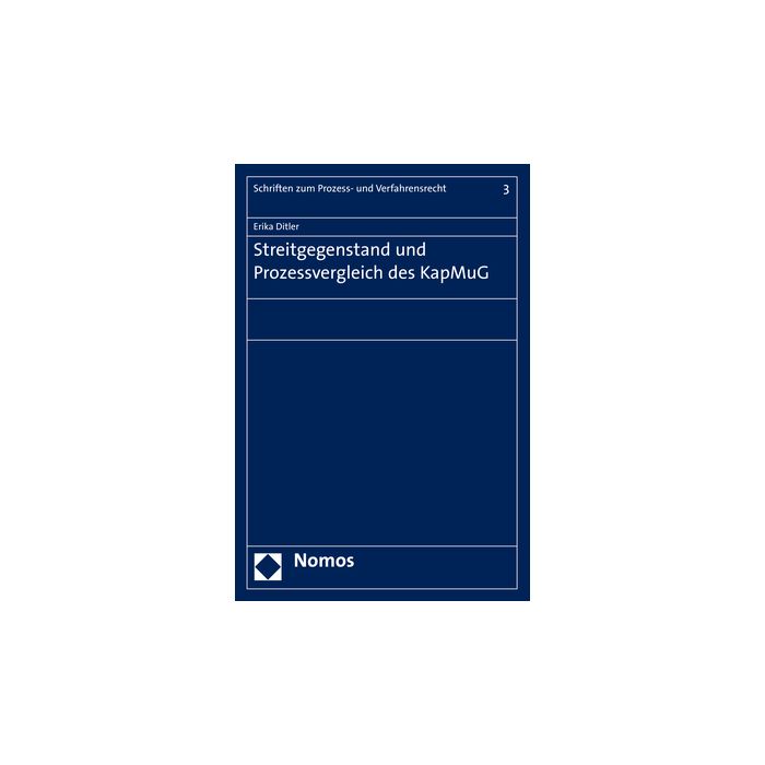 Streitgegenstand und Prozessvergleich des KapMuG