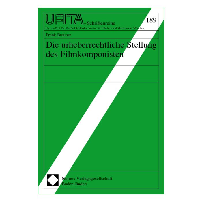 Die urheberrechtliche Stellung des Filmkomponisten