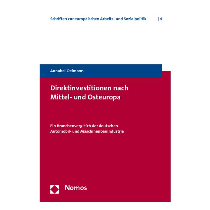 Direktinvestitionen nach Mittel- und Osteuropa