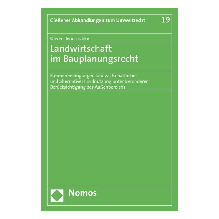 Landwirtschaft im Bauplanungsrecht