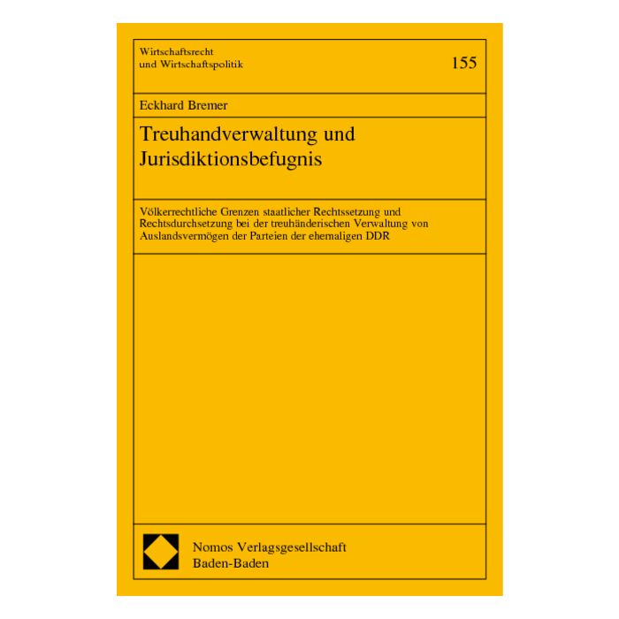 Treuhandverwaltung und Jurisdiktionsbefugnis