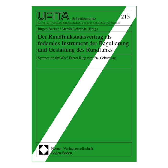 Der Rundfunkstaatsvertrag als föderales Instrument der Regulierung und Gestaltung des Rundfunks