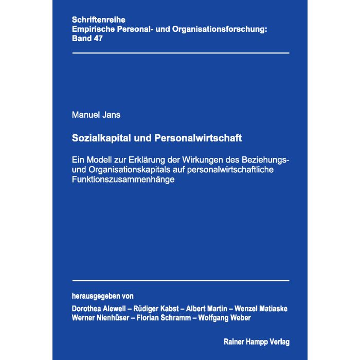 Sozialkapital und Personalwirtschaft