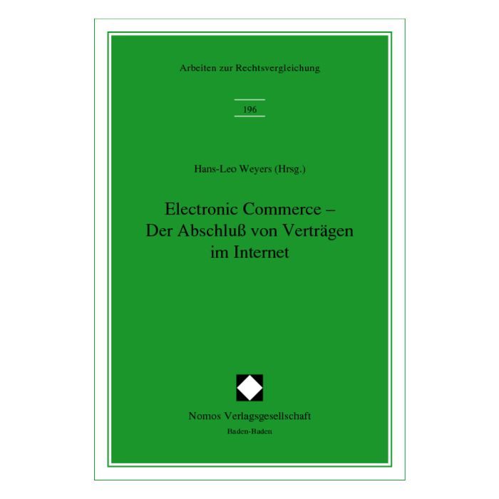 Electronic Commerce - Der Abschluß von Verträgen im Internet