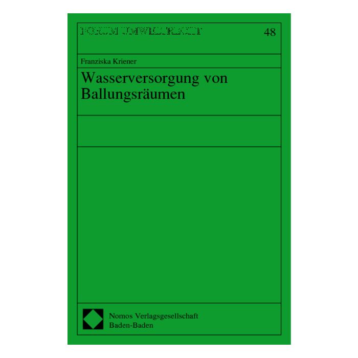 Wasserversorgung von Ballungsräumen