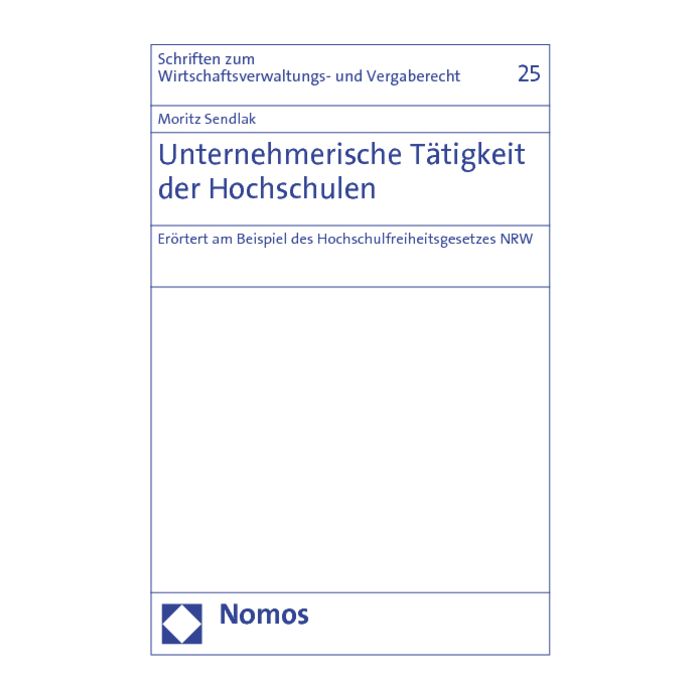 Unternehmerische Tätigkeit der Hochschulen