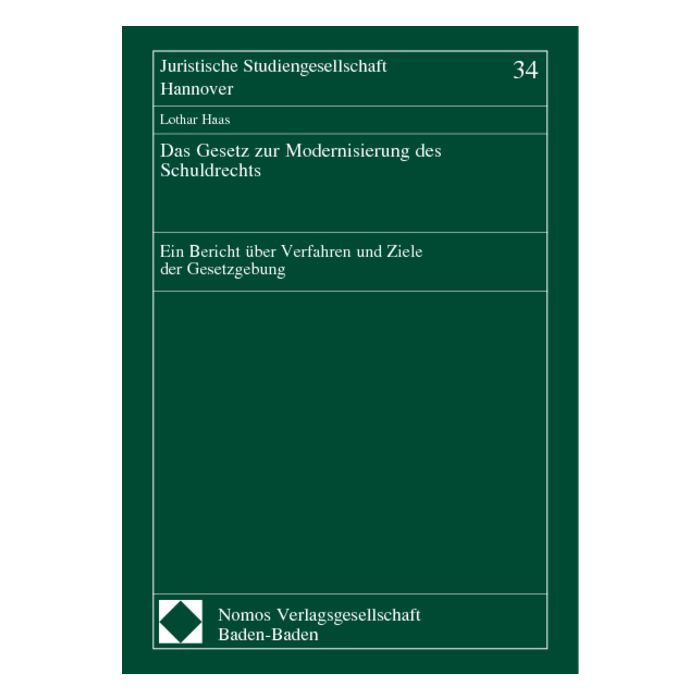 Das Gesetz zur Modernisierung des Schuldrechts