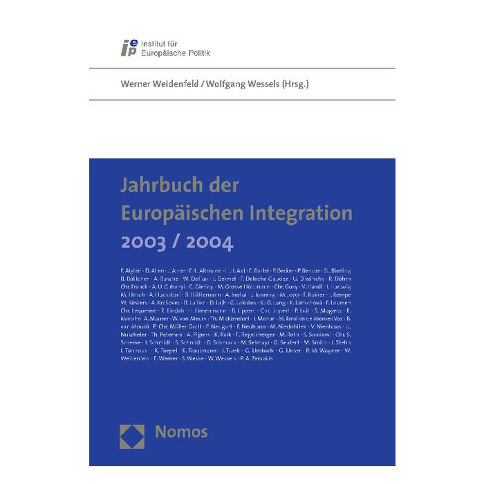 Jahrbuch der Europäischen Integration 2003/2004