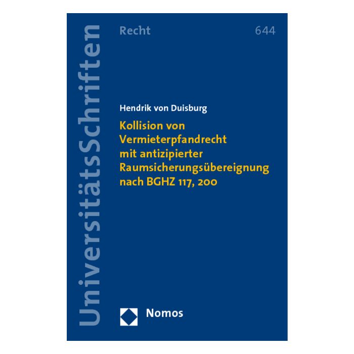 Kollision von Vermieterpfandrecht mit antizipierter Raumsicherungsübereignung nach BGHZ 117, 200