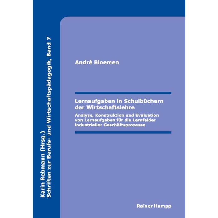 Lernaufgaben in Schulbüchern der Wirtschaftslehre