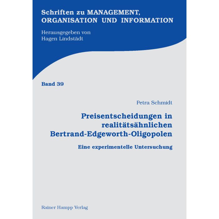 Preisentscheidungen in realitätsähnlichen Bertrand-Edgeworth-Oligopolen