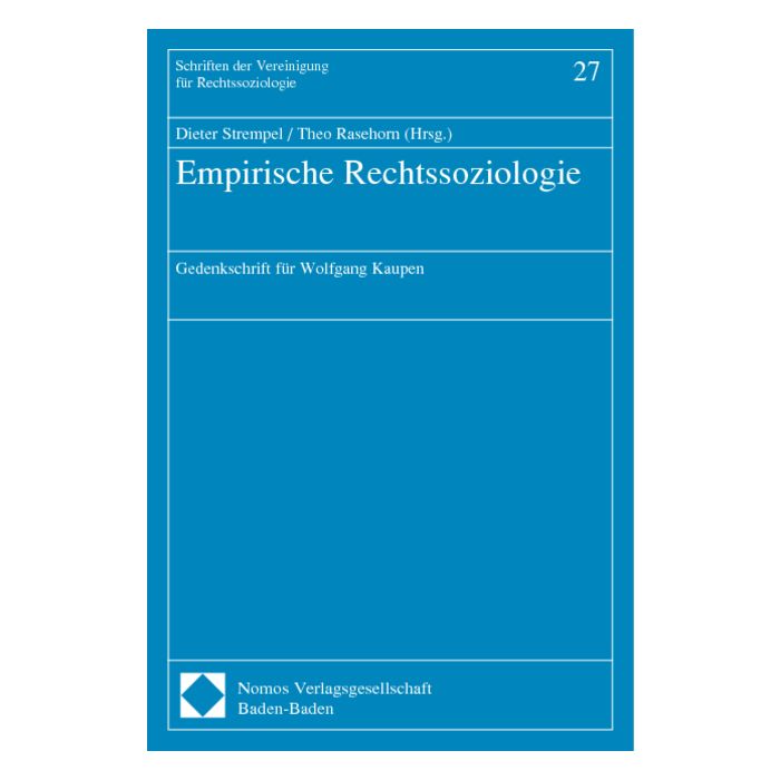 Empirische Rechtssoziologie