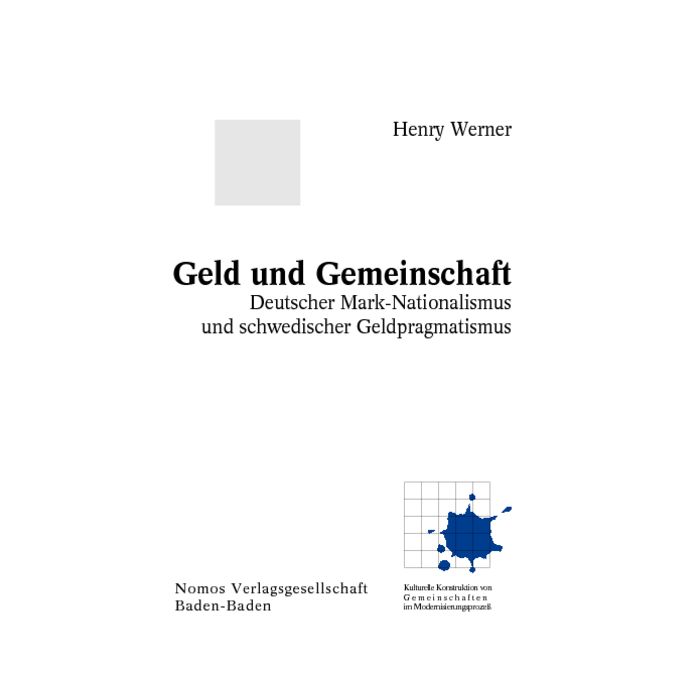 Geld und Gemeinschaft
