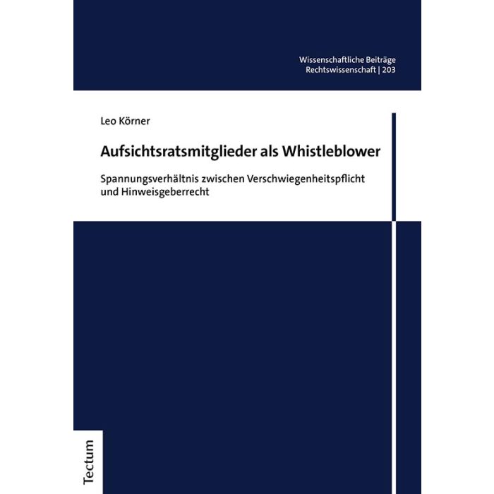Aufsichtsratsmitglieder als Whistleblower