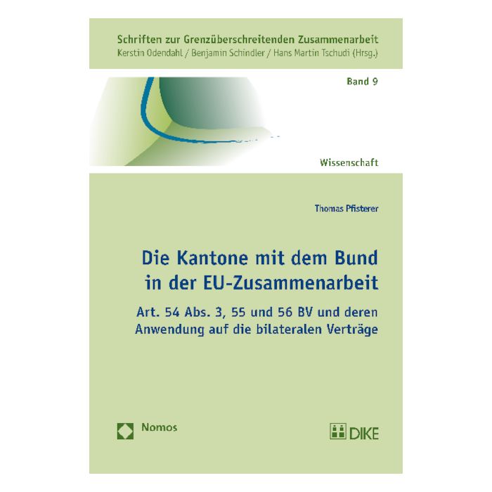 Die Kantone mit dem Bund in der EU-Zusammenarbeit
