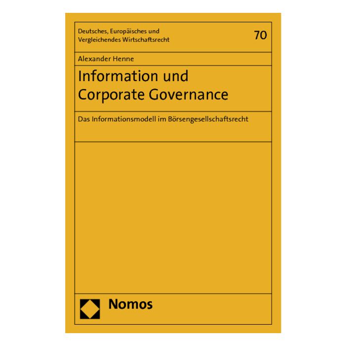 Information und Corporate Governance