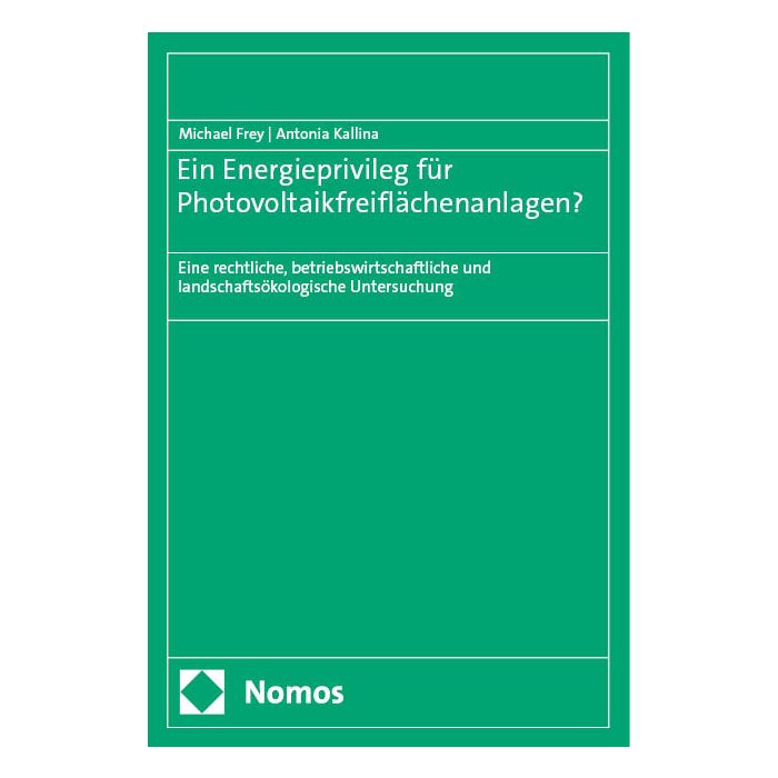 Ein Energieprivileg für Photovoltaikfreiflächenanlagen?