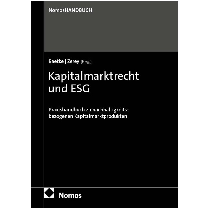 Kapitalmarktrecht und ESG