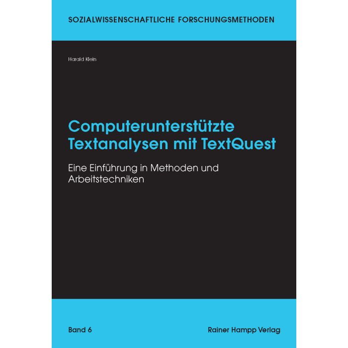Computerunterstützte Textanalysen mit TextQuest