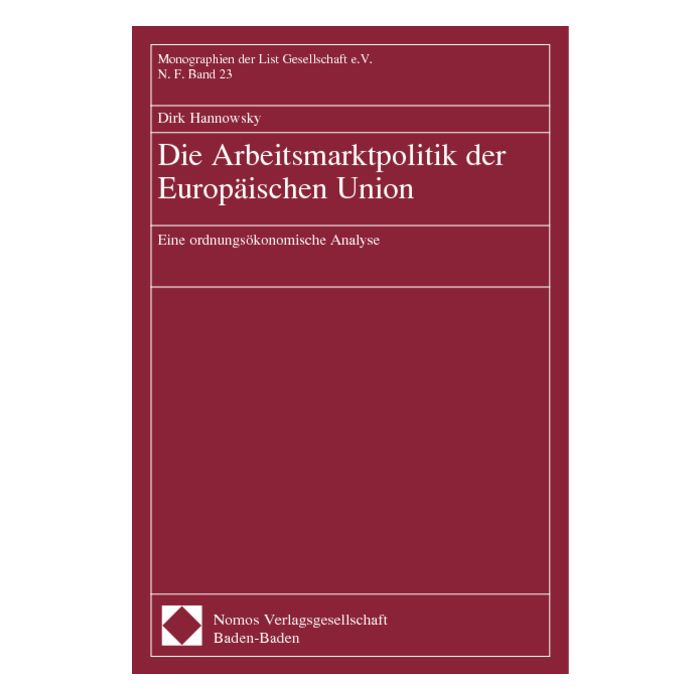 Die Arbeitsmarktpolitik der Europäischen Union