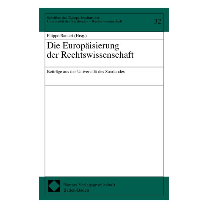Die Europäisierung der Rechtswissenschaft