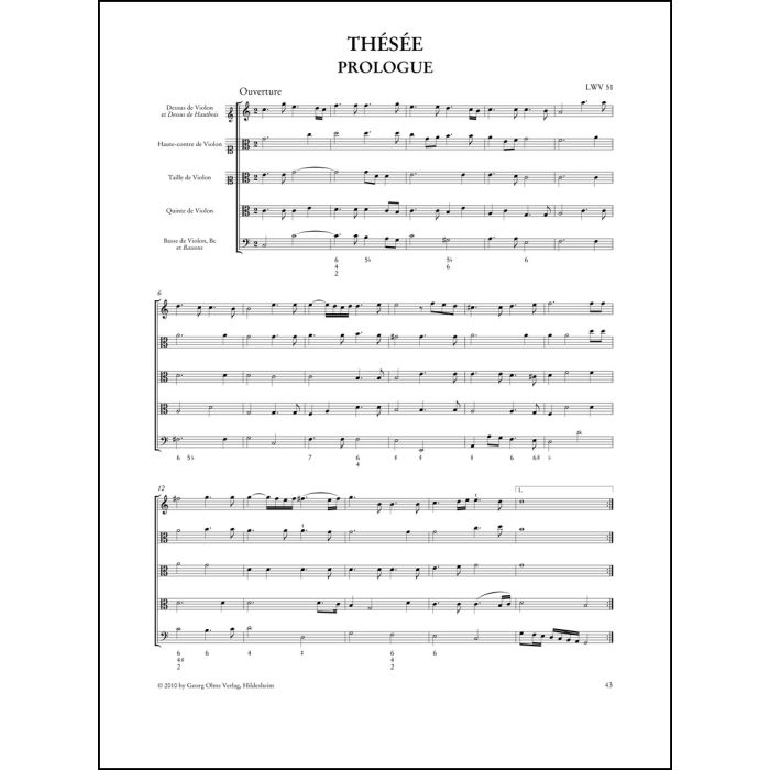 Thésée – Tragédie en musique Thésée – Tragédie en musique