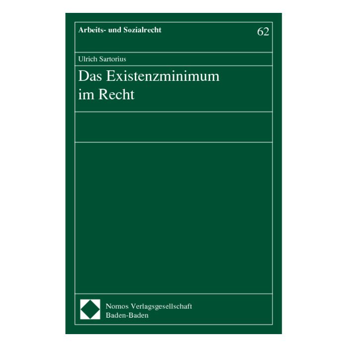 Das Existenzminimum im Recht