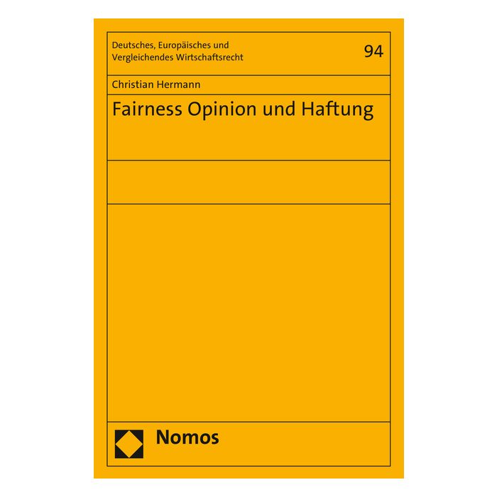 Fairness Opinion und Haftung