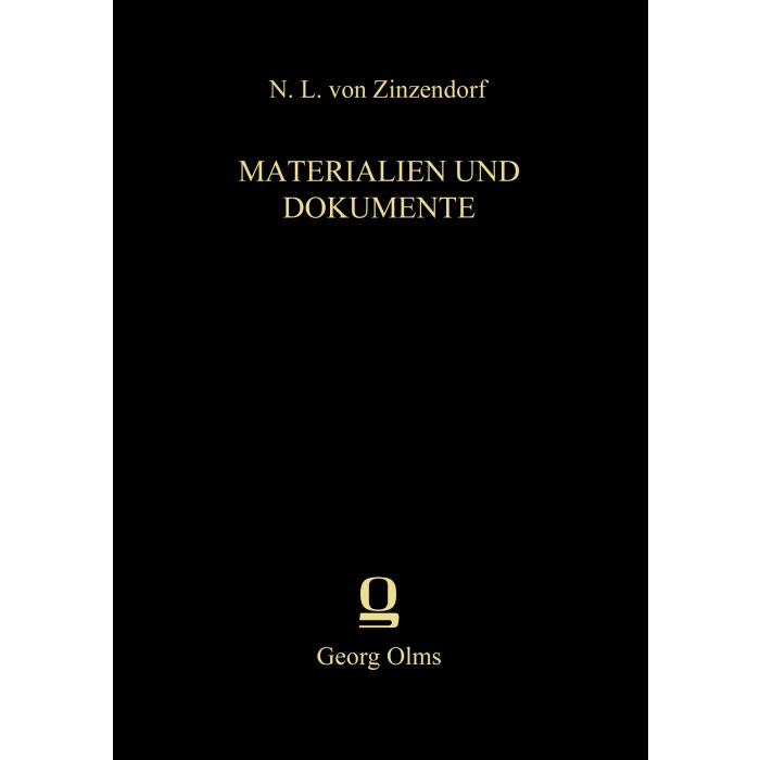 N. L. von Zinzendorf: Materialien und Dokumente