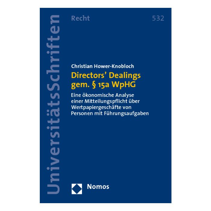 Directors' Dealings gem. § 15a WpHG