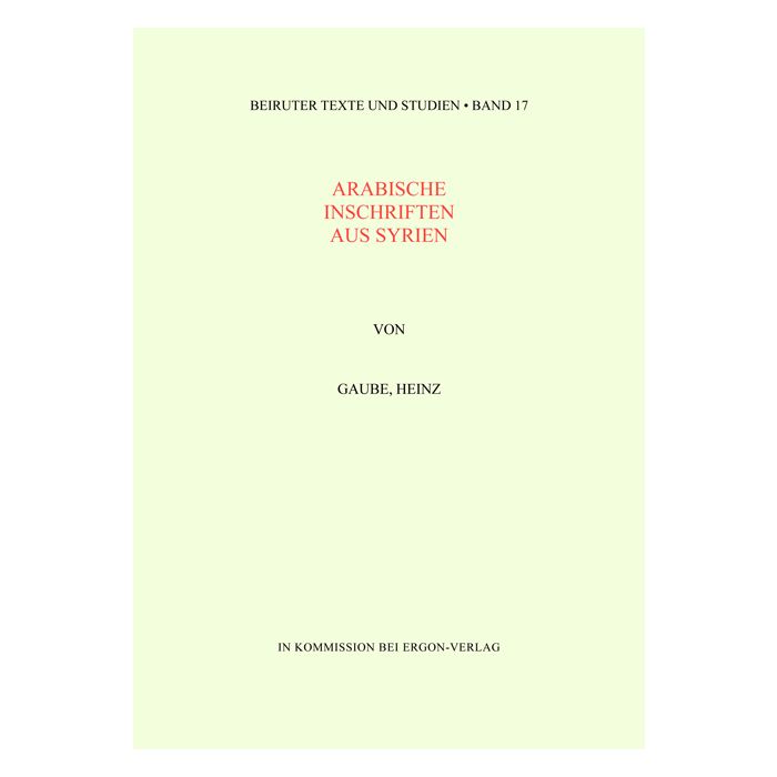Arabische Inschriften aus Syrien