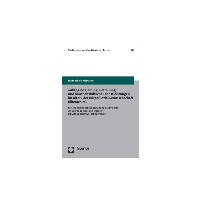 »Alltagsbegleitung, Betreuung und haushaltshilfliche Dienstleistungen im Alter« der BürgerSozialGenossenschaft Biberach eG