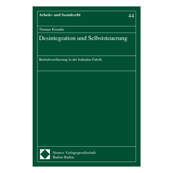 Desintegration und Selbststeuerung