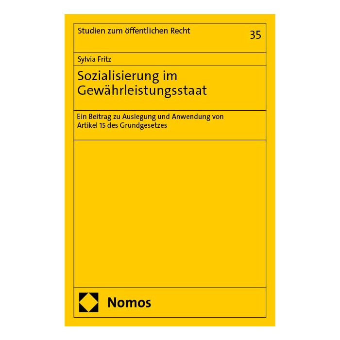 Sozialisierung im Gewährleistungsstaat
