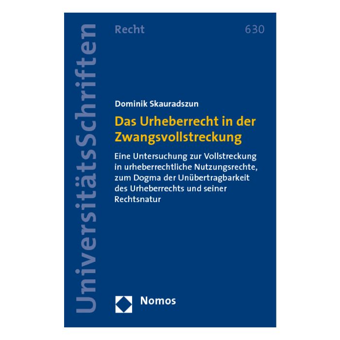 Das Urheberrecht in der Zwangsvollstreckung