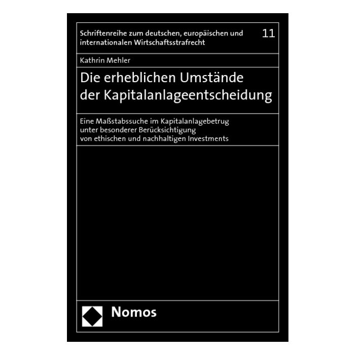 Die erheblichen Umstände der Kapitalanlageentscheidung