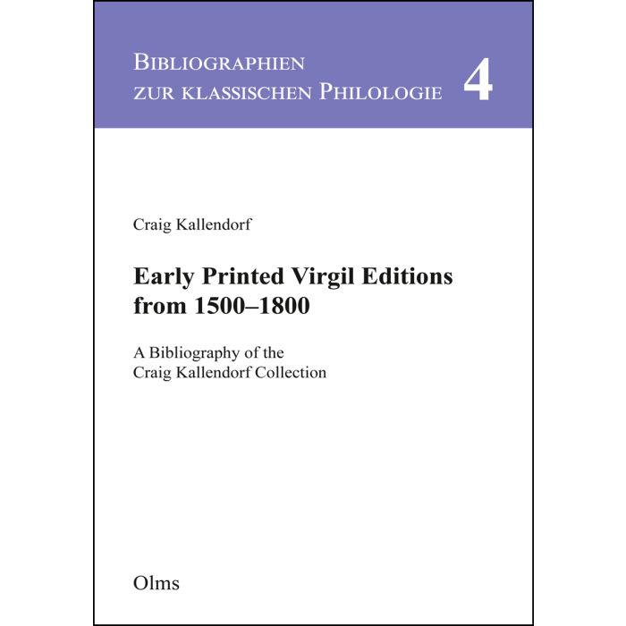Early Printed Virgil Editions from 1500–1800