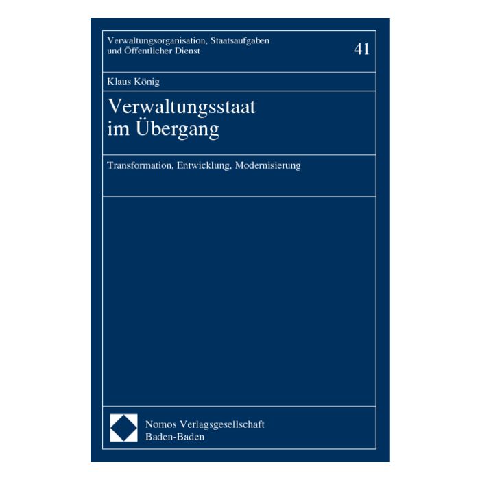 Verwaltungsstaat im Übergang