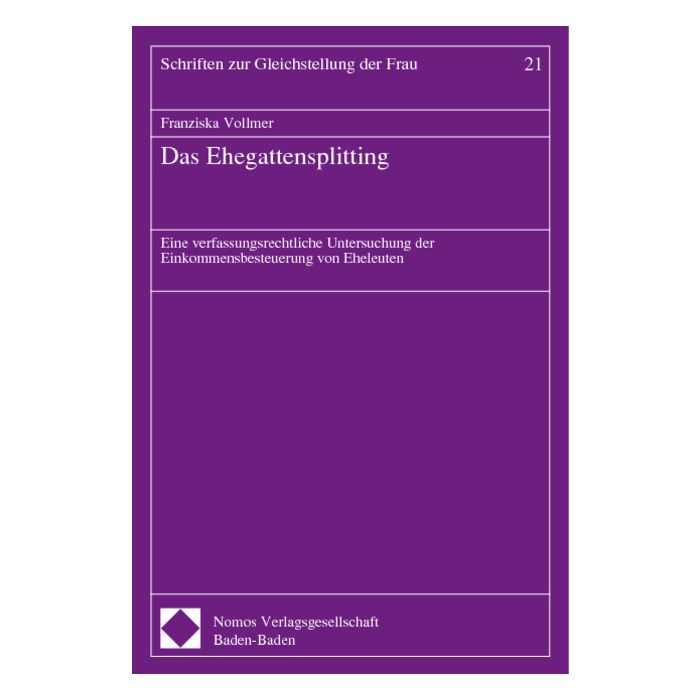 Das Ehegattensplitting