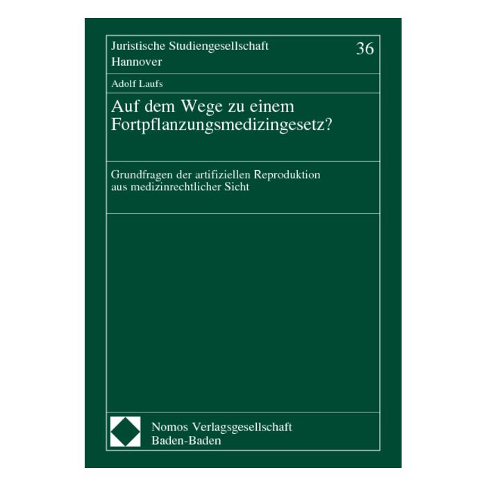 Auf dem Wege zu einem Fortpflanzungsmedizingesetz