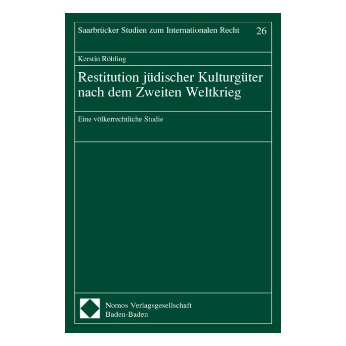 Restitution jüdischer Kulturgüter nach dem Zweiten Weltkrieg
