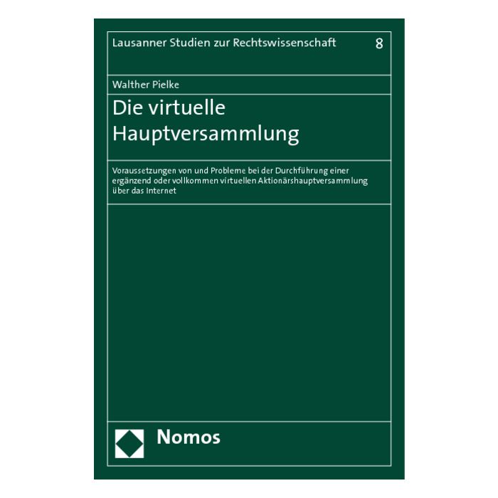 Die virtuelle Hauptversammlung