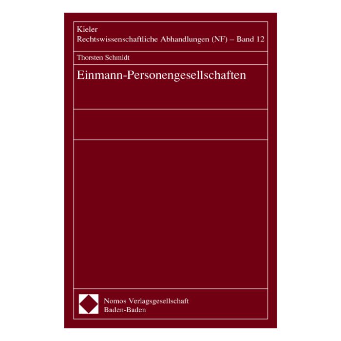 Einmann-Personengesellschaften