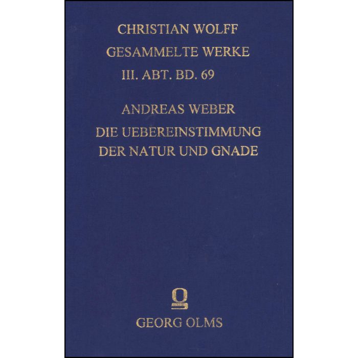 Die Uebereinstimmung der Natur und Gnade